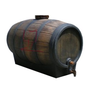 barril de polietileno litros de alta calidad, en imitación a barrica de madera.